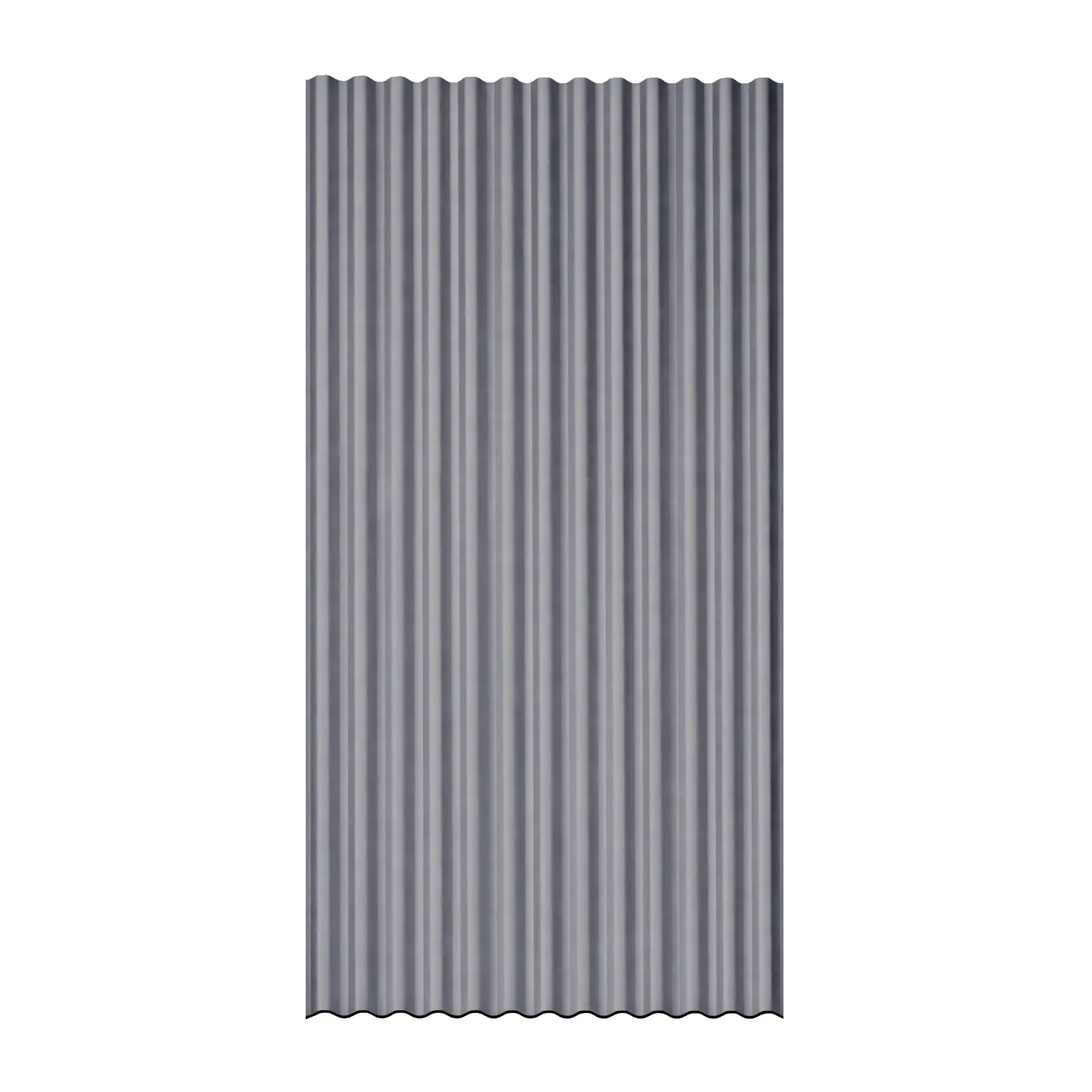 10 Pcs - Gray Smoked Curved Polycarbonate Corrugated Roof Panels - 72" L x 21" W - 10 piece Pack - UV Protected Waterproof Roof Sheets Garden Sheds Rainproof