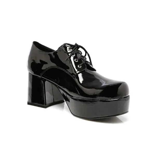 Men's Black Pimp Costume Shoes