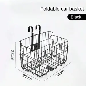 Mountain Bike Folding Hanging Basket Bicycle Basket Basket Front And Rear Hanging Bold Side Trailer Basket