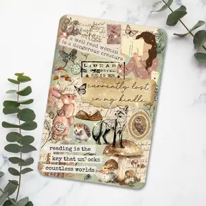 Cottagecore Clear Case Cardstock Insert for Kindle | Smutty Book Lover Gift | Bookish Stickers | Booktok Kindle Sticker Aesthetic Smartphone