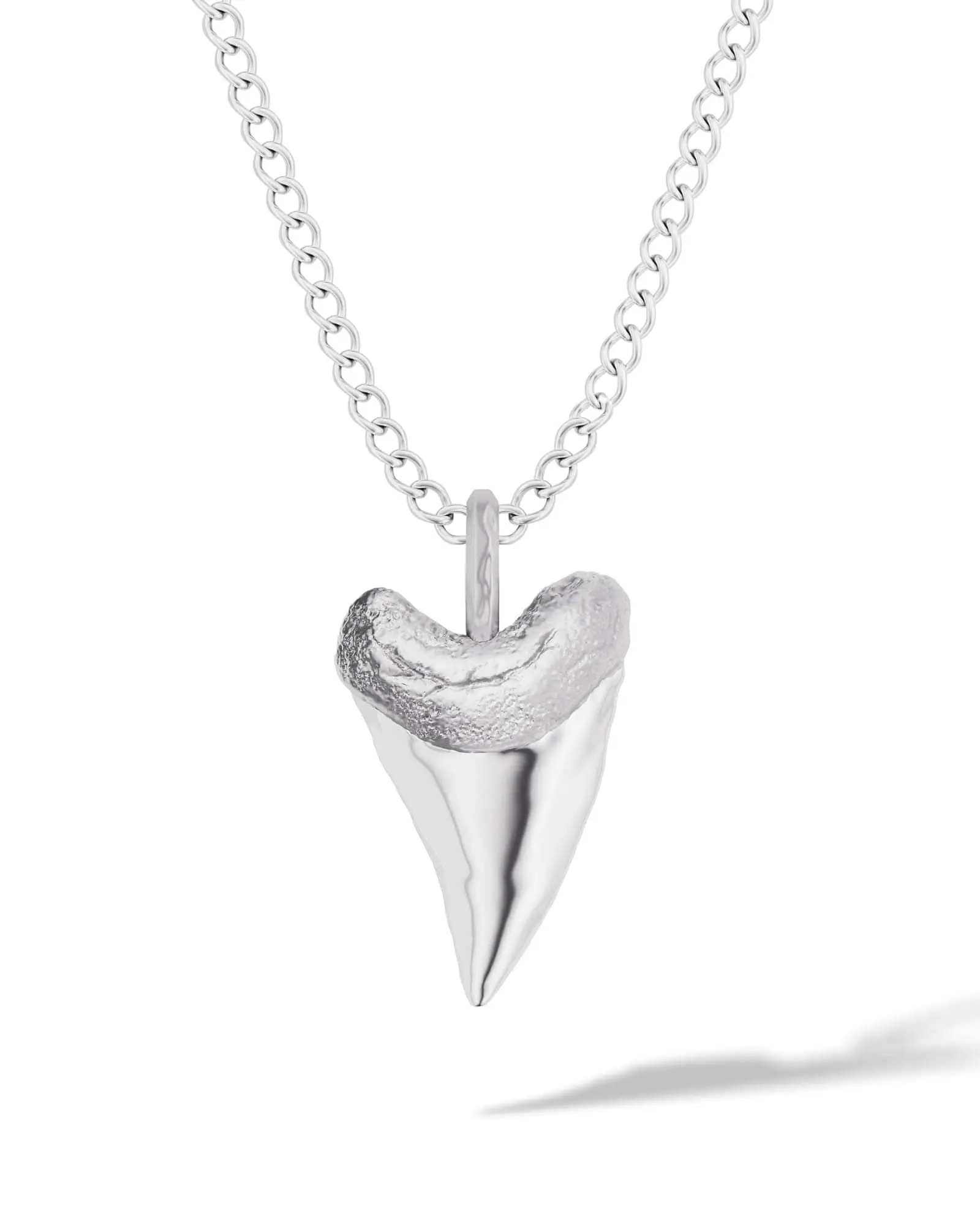 RTZN Shark Tooth Pendant Necklace For Men 