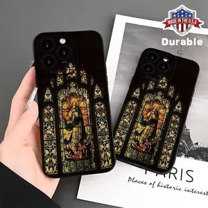 New Mobile Phone Cover Featuring a Vintage Virgin Mary Design, Compatible with Iphone Models 16, 15, 14, 13, 12, 11 Pro Max Plus, XS, And Xsmax Protection Casing