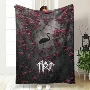 Sleep Token Band Sundowning Flannel Blanket, Rock Music Collector's Edition, Lightweight Seasonal Throw, Home Decor, Travel Camping, Lightweight Cozy Blanket