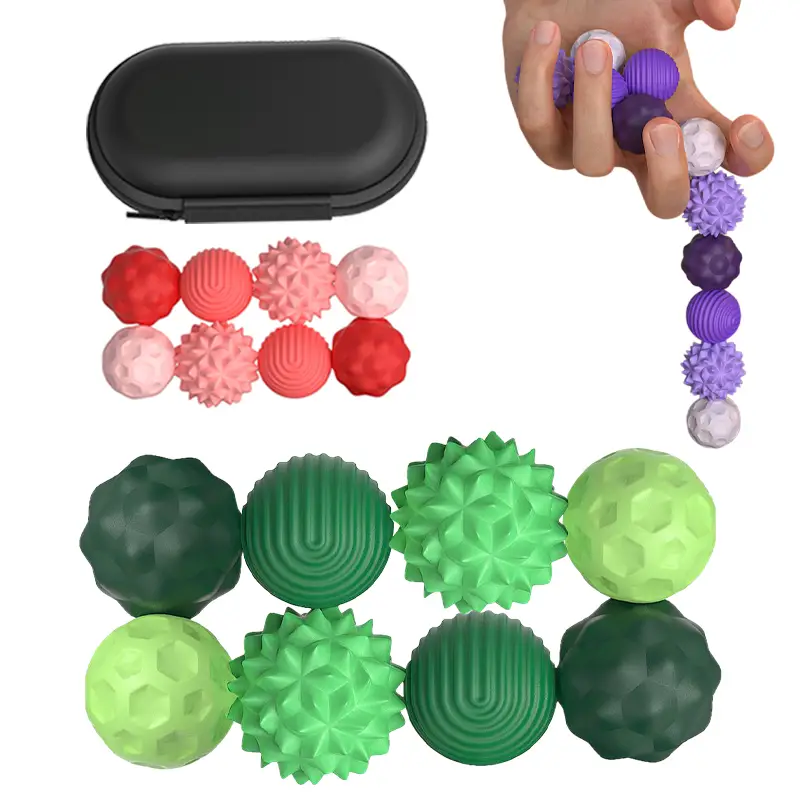 Silicone Ball Fidgeting Relax Toys with Elastic Texture Assorted Colors Stress Relief Toys for Adults & Teens Mother's Day Gift