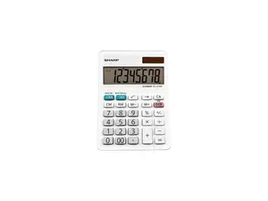 Sharp EL-310WB Mini Desktop Calculator, 8-Digit LCD