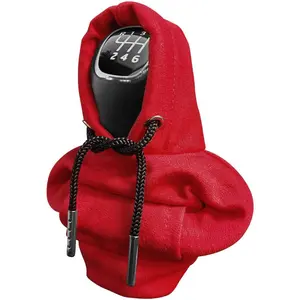Universal Car Shift Knob Cover Gear Shift Hoodie Cute Automotive Interior Gadgets Mini Hoodie Car Shifter Accessories and Decorations