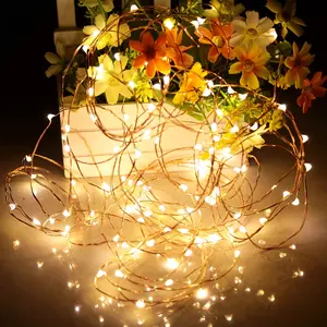 [Valentine‘s Day & Summer Gift]16FT LED Outdoor String Lights, White Fairy Lights , Led Twinkle Lights for Bedroom, Dorm, Backyard, Wedding, Tree, Mason Jar, Wall, Christmas,last-minute Christmas Gift