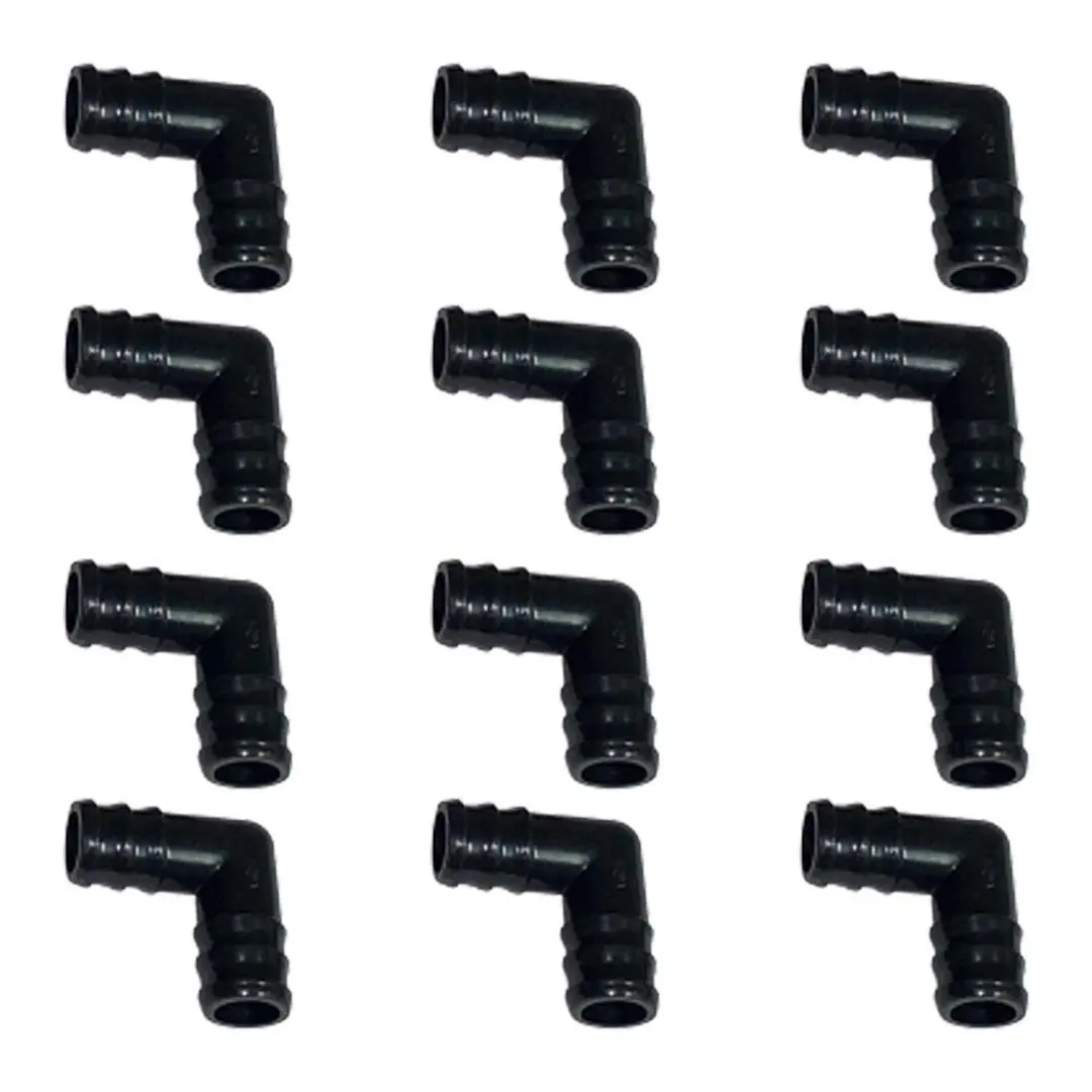 KP Kool Products 3/4 inch Elbow Connector for 3/4 PVC Pipe I Plastic Tube I Plastic Pipe Fitting I Plastic Water Fitting (12 Pack)