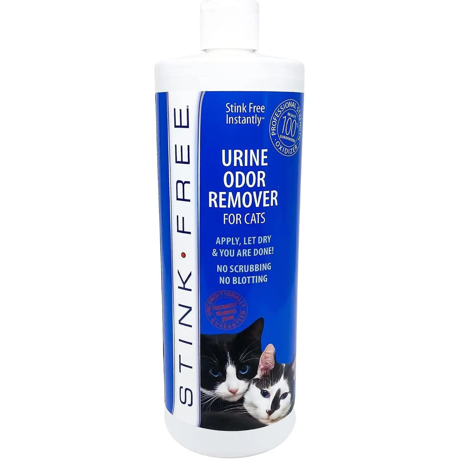 Instantly Urine Odor Remover & Eliminator for Cat Urine - Neutralizer of Cat Pee, Oxidized Based Urine Cleaner Solution for Carpets, Rugs, Mattress, etc. 32 oz bottle (1 Quart)