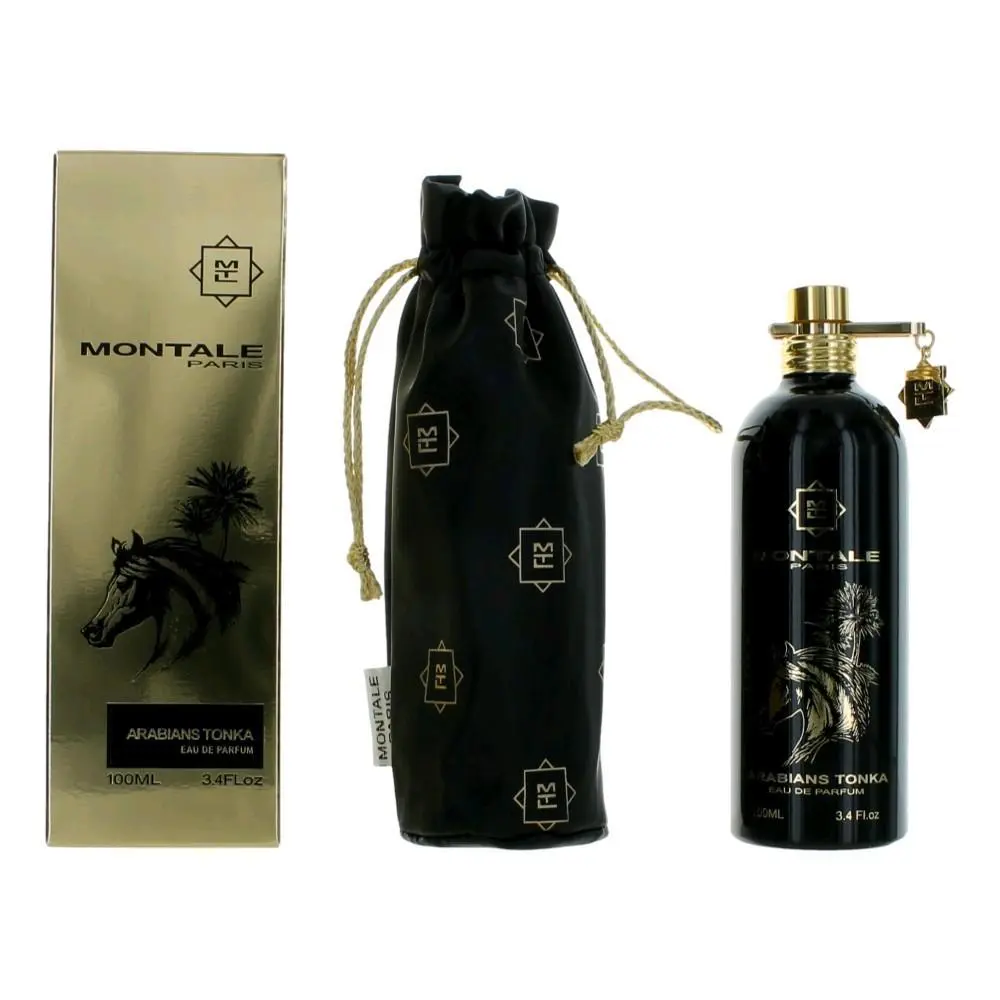 Montale Arabian Tonka Unisex Eau De Parfum Spray - 3.4 oz, Horse Motif, Sleek Design (Women's Fragrance)