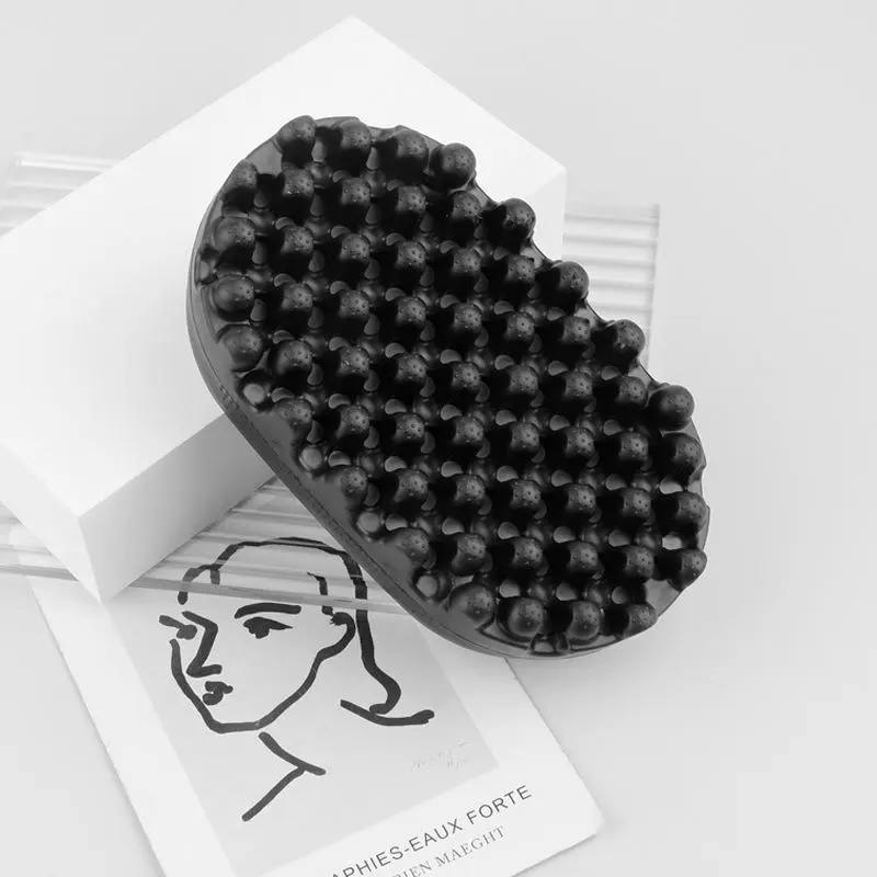Oval Hair Styling Brush, Travel Hairbrush, 1 Count Portable Hair Styling Tool, Sponge Steel Needle Comb, Hairdressing Comb for Women, Girls, Men, Stylists, Barber, Christmas Gift, Hair Styling Combs