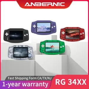 Anbernic RG 34XX Handheld Game Players 3.4'' IPS Linux RG34XX Portable Video Game Console Portable Battery 3500mAh