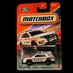 2025 Matchbox 2016 Ford Interceptor Utility White MBX Rescue 96/125