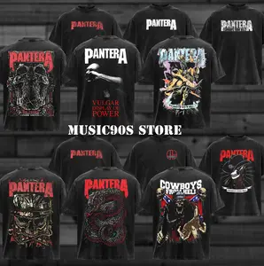 [Collection] Retro Pantera Band T-shirt , Pantera T-shirt , Rock Band Shirt, Retro Music Tee, Rock Music Lover Shirt, Vintage Band Shirts Casual Fabric Fit Top , Top Men's and Women's Clothing