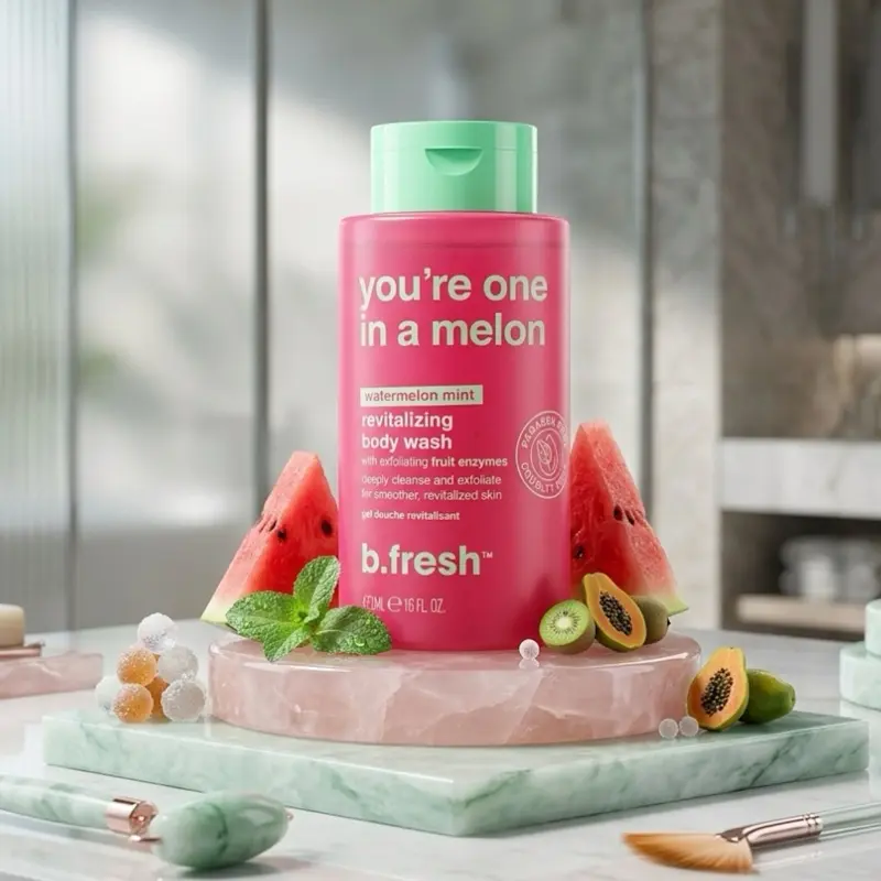 Moisturizing Hydrating Watermelon Mint Scent Aromatherapy Body Wash Cleanser, 16 fl oz (473 ml)