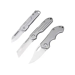 3 camping stainless steel fruit knives high hardness sharp folding knives outdoor multi-function self-defense portable survival knife men's gift