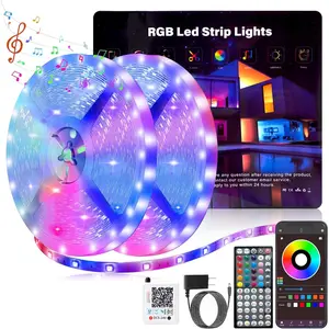 Led Lights for Bedroom 200ft (2 * 100ft) Color Changing RGB Led Strip Lights with 60  Remote and App Control, Music Sync Led Light Strip Tape Lights for Room Home Decor Gaming Accessories
