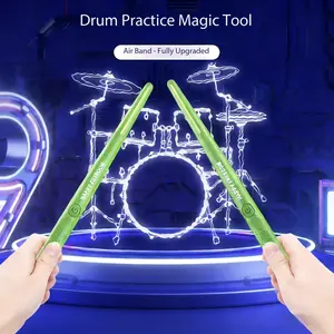 Smart Electronic Drum Set with Air Drumsticks & Pedals - Bluetooth Virtual Drum for Beginners Adults Kids Gift