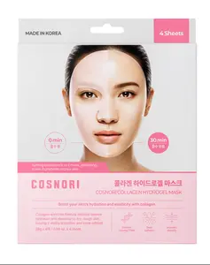 [COSNORI] Collagen Hydrogel Mask 4-Pack | Firming & Hydrating Face Mask | Improves Elasticity & Glow