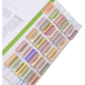 Tabs, 72 Laminated  Tabs for Women and Men Study , Easy to Read and Apply,  Index Tabs, Large Print  Book Tabs,  Study Supplies (Boho Theme)