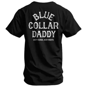 Blue Collar Daddy Design T-Shirt / Hoodie / Sweatshirt, Menswear, Streetwear shoulder tops