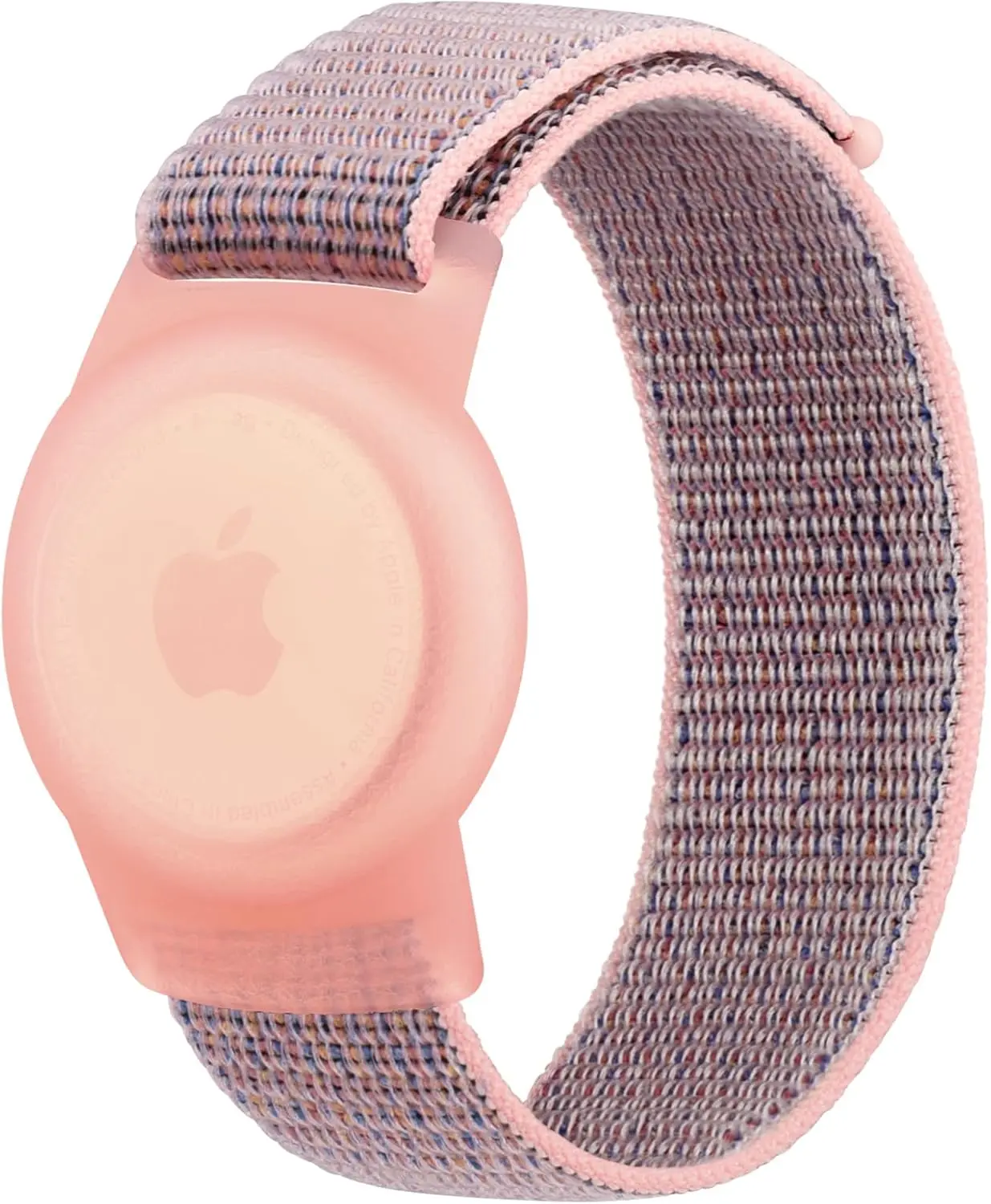 AirTag Wearable Accessory - Nylon Adjustable Anti-Lost Wristband, Protective Cover GPS Holder with Protection, Anti-Fingerprint, Easy-to-Clean Features for Elders, Family, Friends