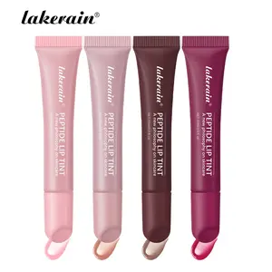 4 Pack Peptide Lip Balm – Hydrating Lip Tint with Buildable Color, Tinted Lip Plumper, Long-Lasting Moisture Lip Gloss, Fragrance-Free, Glossy Finish, 4 Shades for All Skin Tone, Gloss Lipgloss