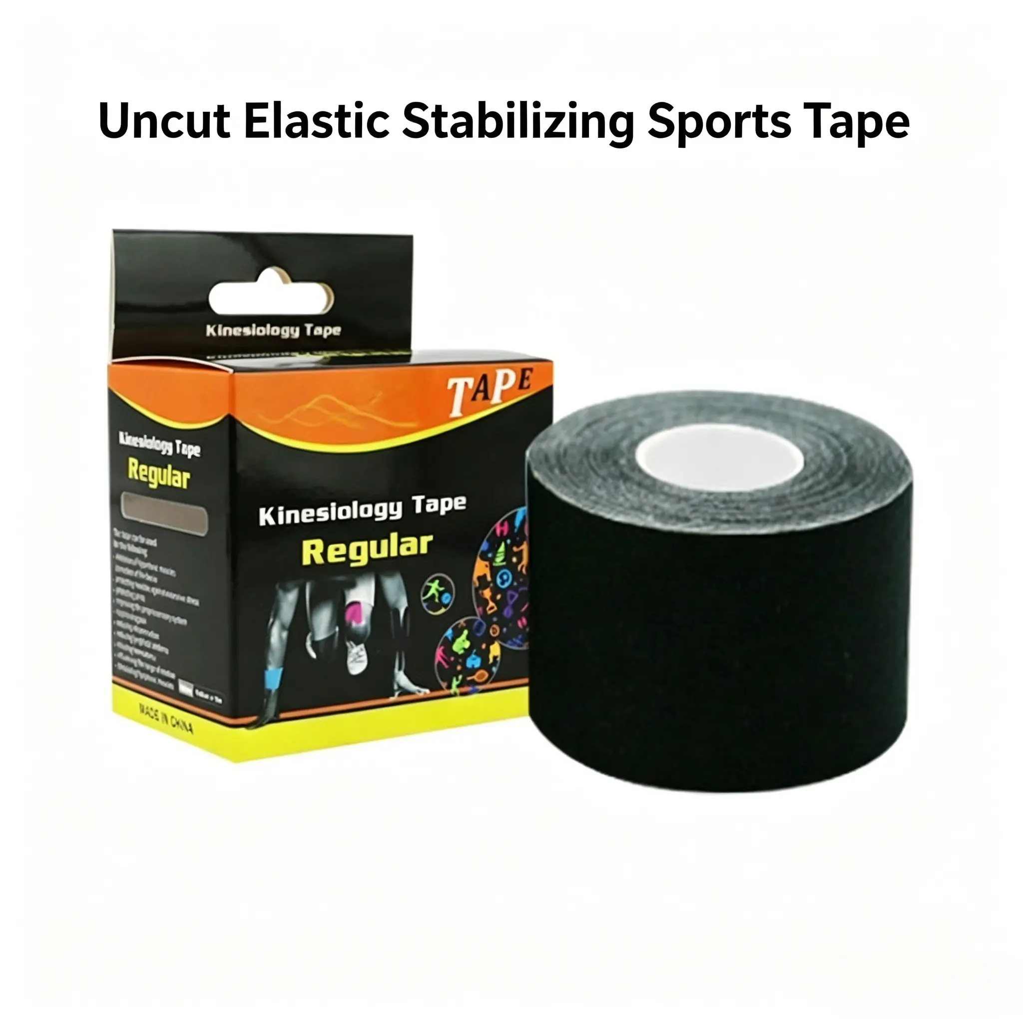 Self Adhesive Cohesive Sports Bandage Tape, Waterproof Sweatproof Elastic Skin-Friendly Breathable Non-Woven Flexible Wrap, Soothes Knee Discomfort & Ankle Sprain Pain, Firm Support for Wrist Elbow Joints, All-Purpose Fitness Training Wrap