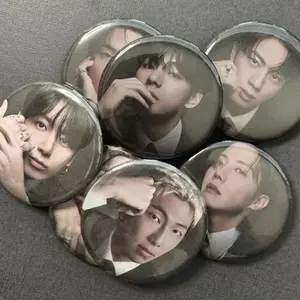 7 styles Pin Buttons for Kpop's Lovers, Kpop Band Pin Button Gifts
