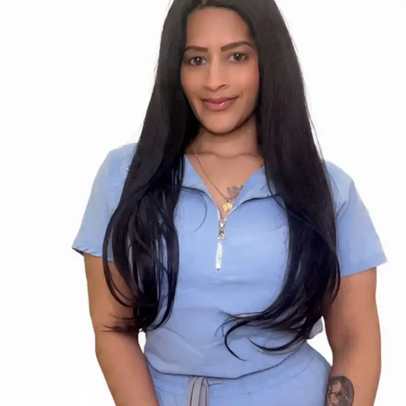 Sky blue scrubs