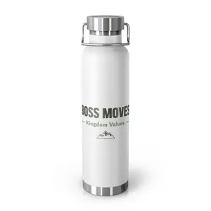 Boss Moves Insulated Water Bottle - Copper Vacuum 22oz Drinkware Flasks