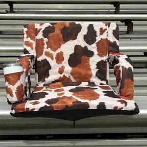 Brown Cow 23" Stadium Seat with Armrests