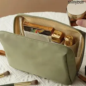 Compact Travel-Friendly Makeup Pouch - Zippered Fashion Accessory Handbag, Cosmetics Organizer, Makeup Containers
