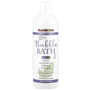 NutriBiotic Bubble Bath, Non-Soap, Fresh Fruit, 16 fl oz (473 ml)