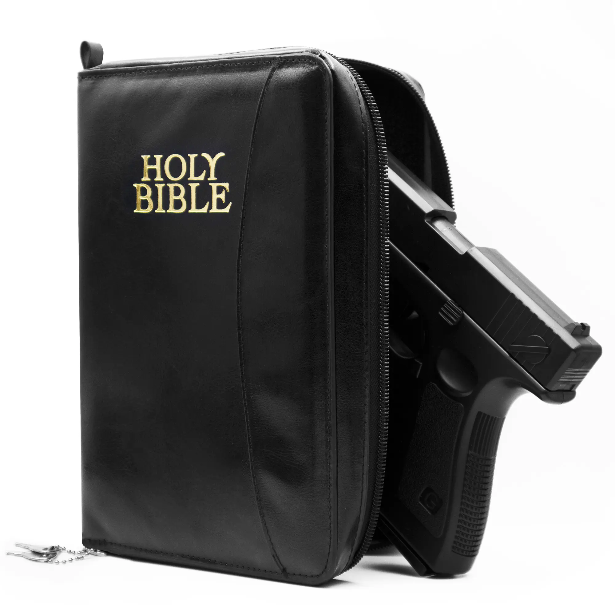 Bible cover,Lockable Zipper Soft Pistol Case: Concealed Carry Gun Holster Resembling Holy Bible - Designed for 9mm & Transportation