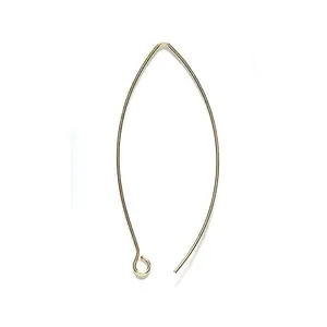 FI5011-AB: Earwire V Shape 14x44mm ANT Brass-3PR