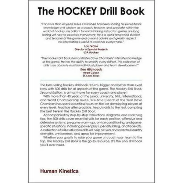 USED Book - The Hockey Drill Book by Chambers, Dave (Paperback) - english