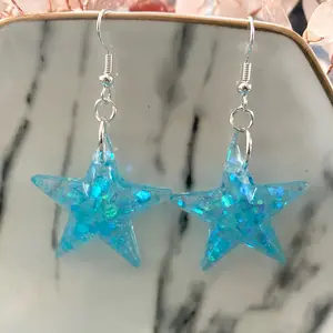 Blue Starry Night Earrings