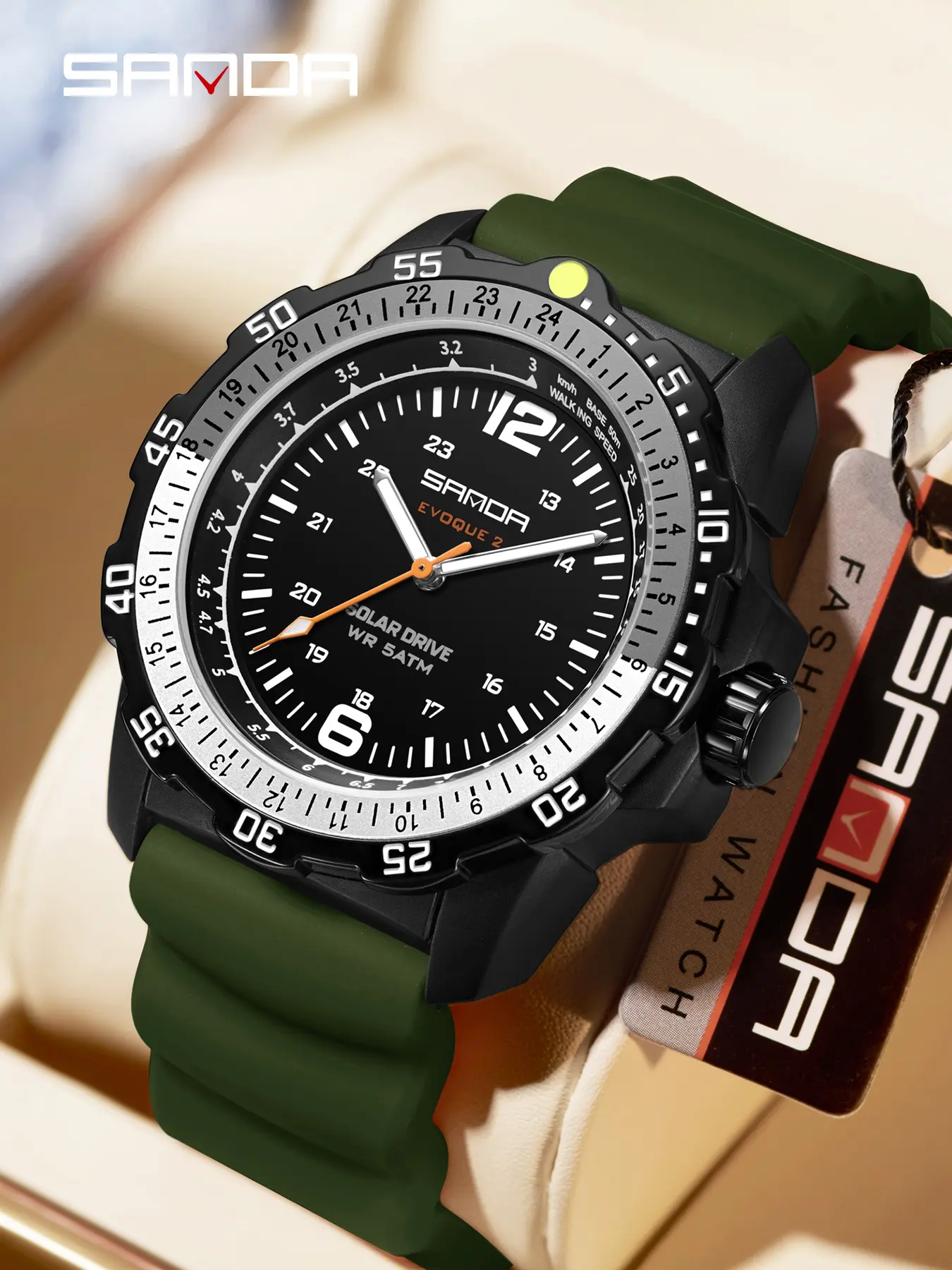 Solar Powered Watch for Men, Fashionable Waterproof Watch, Waterproof Long-Lasting Luminous Dial, Creative Design Sports Wristwatch, Ideal for Outdoor Activities, Luminous Analog Watch, Sporty Waterproof Watch, Analog Digital Wristwatch
