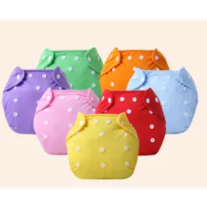 Washable Adjustable Cloth Diaper Pants for Baby, Reusable Waterproof Diaper Nappy Cover, Comfortable Stretch Pull Up Diapers, Breathable Adjustable Diaper Liner for Infant Toddler Daily Use