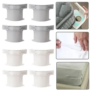 Bed Sheet Holder Clip, 4 Counts Anti-slip Bed Cover Fixer, Bedsheet Corner Tightener Fasteners, Sheet Clips for Home Crib Bed