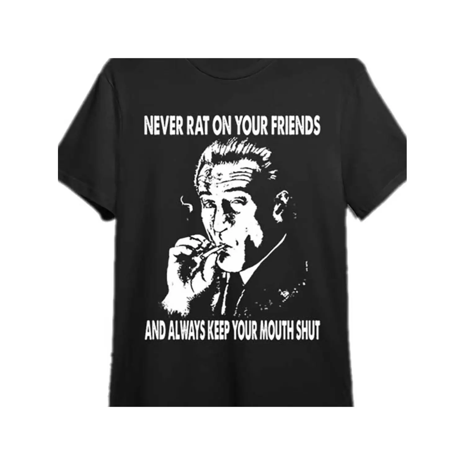 100% Cotton Golf Gift T-Shirt For Men and Women Casual• 1pc inspired mens cotton t shirt casual round neck short sleeve graphic tee with never rat on your friends and keep your mouth shut quote geometric pattern stretch fabric for running golf outdoor act