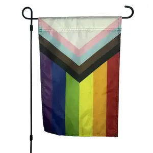 LGBTQ+ Garden Pride Flag - Vibrant Rainbow Colors for Outdoor Decoration