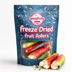 Freeze dried fruit rollup 2 roll  marshmallow fluff Sweet Crunchy