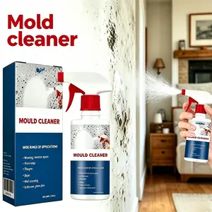 Wall Mold Remover Liquid Spray - Fast-Acting Mold Stain Remover, Regrowth Prevention, Light Special Formula Household Cleaner for Sterilization, Mite Removal, Cleaning
