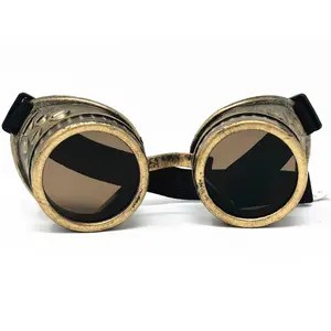 Steampunk Victorian Style Metallic Scientist Time Traveler Goggles