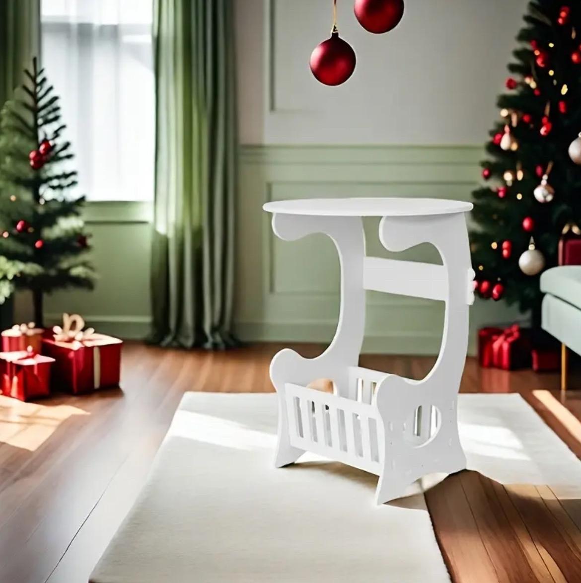 Multifunctional Bedside Table with Books and Magazines Storage - Compact Durable Plastic Design, Ideal for Small Spaces, Perfect for Living Room