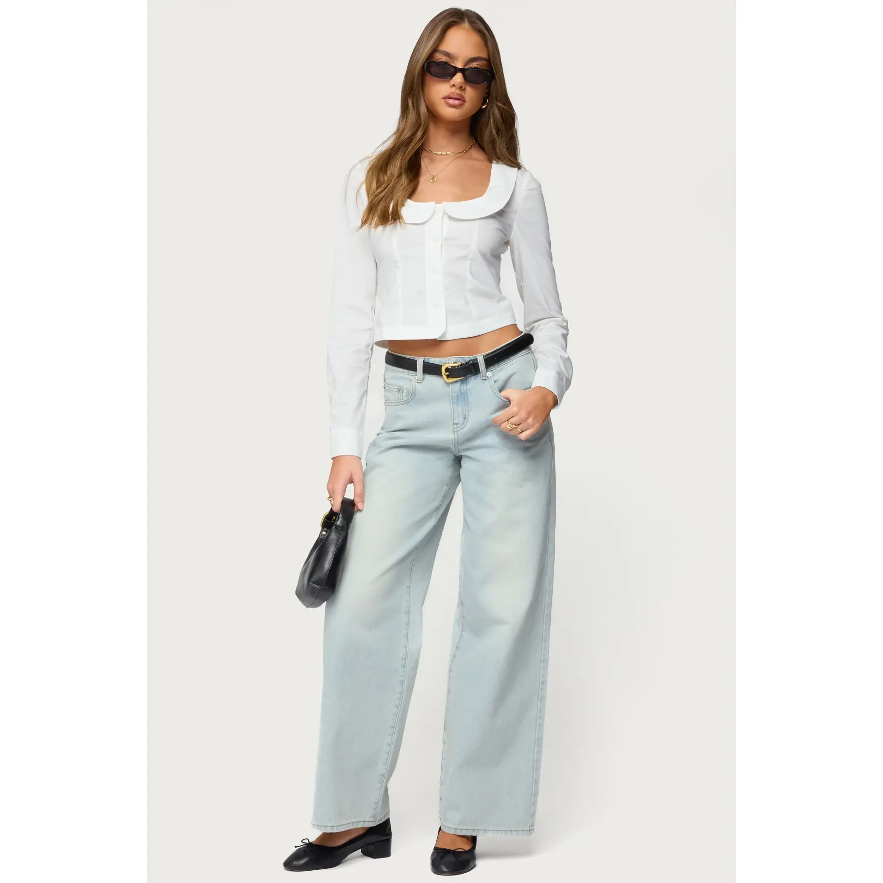 Ery Mid Rise Baggy Jeans