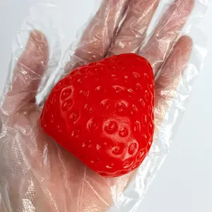Strawberry Shaped Squishy Toy, Fruit Squishies, 2 Counts Cute Stress Relief Toy, Soft Squeeze Toy for Women & Girls, Perfect Birthday Gift, Kawaii Squishies