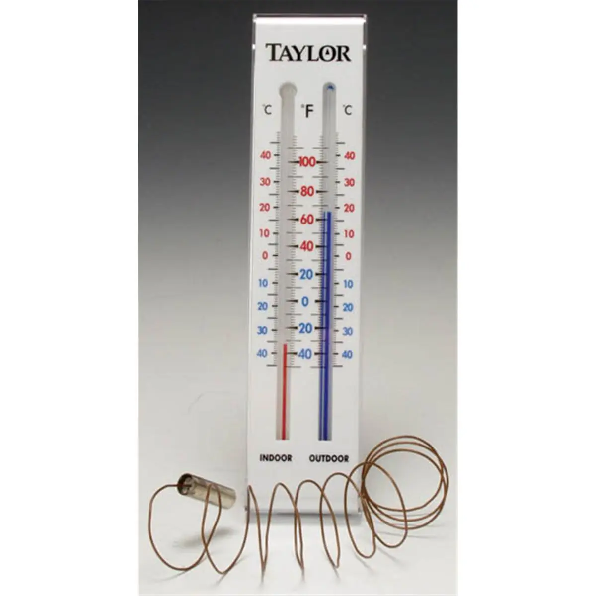 Taylor Precision Indoor & Outdoor Thermometer - Carded, Lifetime Durability, Easy Installation, Easy-to-Read Face, Accurate Temperature Readings